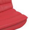 vidaXL Chaise pivotante Rouge 63 x 75 x 76 cm PU