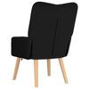 vidaXL fauteuil Noir 63 x 67 x 94 cm Tissu Sherpa