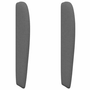 vidaXL Oreille de t&ecirc;te de lit Gris Fonc&eacute; tissu