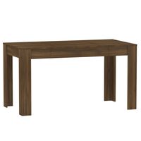 vidaXL Table à dîner Chêne marron 140x74,5x76 cm Bois d'ingénierie