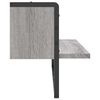 vidaXL &Eacute;tag&egrave;re murale avec barre sonoma gris 65x25x30 cm