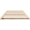 vidaXL Cadre de lit sur&eacute;lev&eacute; Marron 100 x 220 cm Bois massif en pin