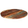 vidaXL Dessus de table rond 70 cm 25-27 mm Bois de r&eacute;cup&eacute;ration solide