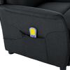 vidaXL Fauteuil de massage Gris fonc&eacute; Tissu