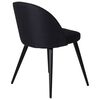 Venture Home Chaises &agrave; manger lot de 2 Velvet Polyester Noir