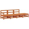vidaXL Unit&eacute; de canap&eacute; sectionnel Brun Cir&eacute; 252 x 62 x 70,5 cm