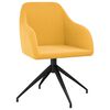 vidaXL Chaises &agrave; manger lot de 2 Jaune moutarde Velours