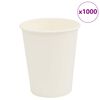 vidaXL Tasses &agrave; caf&eacute; en papier 1000 pcs 8oz 200ml blanc