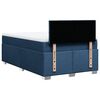 vidaXL Sommier &agrave; lattes de lit avec matelas bleu 120x190 cm tissu