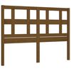 vidaXL Cadre de lit sans matelas marron miel 140x190 cm bois massif