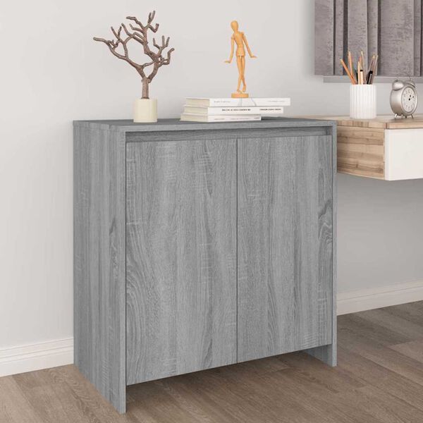 vidaXL Buffet Sonoma gris 70x41x75 cm Bois d'ing&eacute;nierie