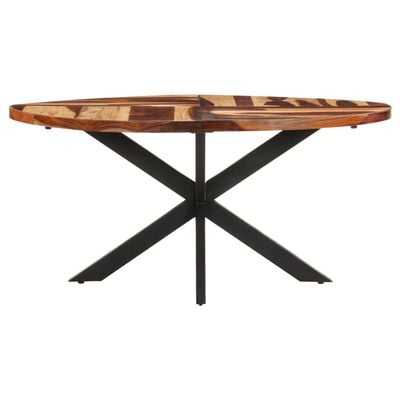 vidaXL Table à manger 160x90x75cm Bois solide d'acacia