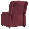 vidaXL Fauteuil inclinable électrique Rouge bordeaux Tissu