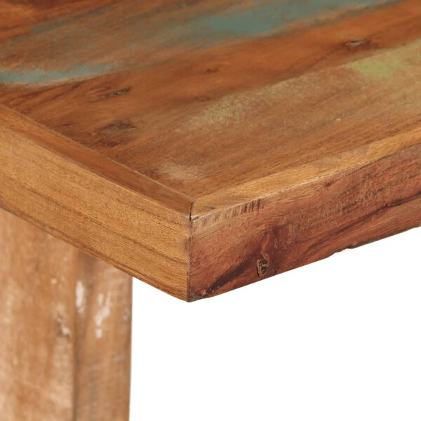 vidaXL Table à manger 110x55x78 cm bois massif de récupération
