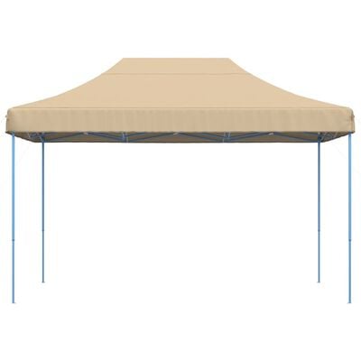 vidaXL Tente de réception pliable escamotable beige 410x279x315 cm