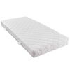 vidaXL Lit avec matelas Beige Tissu 180x200 cm