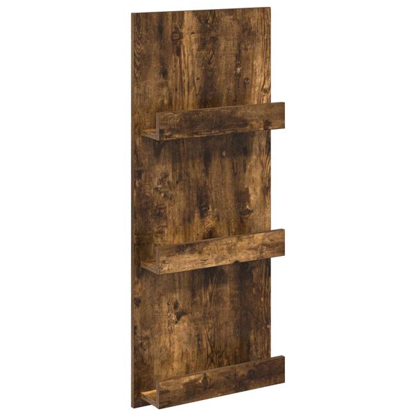 vidaXL &Eacute;tag&egrave;re &agrave; magazines avec &eacute;tag&egrave;re Ch&ecirc;ne fum&eacute; 43 x 11 x 102 cm