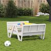 vidaXL Table de pique-nique pour enfants blanc bois massif de pin