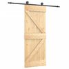 vidaXL Porte coulissante et kit de quincaillerie 70x210 cm pin massif
