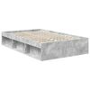 vidaXL Cadre de lit avec t&ecirc;te de lit B&eacute;ton 120 x 200 cm Pin massif