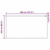 vidaXL Rideau en Dentelle Floral Blanc 245 x 400 cm Polyester