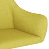 vidaXL Chaises pivotantes &agrave; manger lot de 4 vert tissu