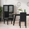 vidaXL Chaises &agrave; manger lot de 2 noir velours