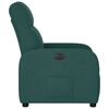 vidaXL Fauteuil inclinable électrique Vert foncé Tissu