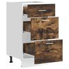 vidaXL Meuble bas "Lyon" Ch&ecirc;ne fum&eacute; 40 x 46 x 81,5 cm Bois d'ing&eacute;nierie