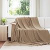 vidaXL Jet&eacute; Camel 220 x 240 cm Toison