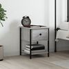 vidaXL Table de chevet sonoma gris 34x35,5x45 cm bois d'ing&eacute;nierie