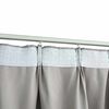 vidaXL Rideaux occultants avec crochets 2 pcs Gris 140x245 cm