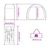 vidaXL Tente de rangement pour v&eacute;los Gris et orange 210 x 90 x 174 cm