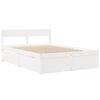 vidaXL Cadre de lit sans matelas blanc 120x200 cm bois de pin massif