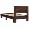 vidaXL Cadre de lit sans matelas ch&ecirc;ne marron 100x200 cm