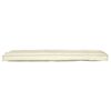 vidaXL Set de coussins de palette 2 pcs Cr&egrave;me 150 x 40 x 8 cm