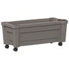 vidaXL Pot Calypso avec roues Gris 79 x 35 x 33 cm PP