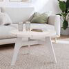 vidaXL Dessus de table rond blanc &Oslash;70x3 cm bois de pin massif
