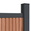 vidaXL Panneau de cl&ocirc;ture marron 699x186 cm WPC