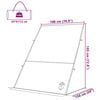 vidaXL Tente de hayon Gris et orange 190 x 150 x 185 cm taffetas