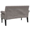 vidaXL Banc avec dossier taupe 120x62x75,5 cm tissu