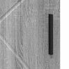 vidaXL Cabinet de salle de bain avec porte Gris Sonoma 30 x 35 x 95 cm