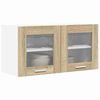 vidaXL Armoire suspendue Ch&ecirc;ne Sonoma et Blanc 80 x 31 x 40 cm