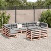 vidaXL Salon de jardin 9 pcs avec coussins sapin de douglas solide