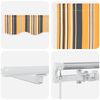 vidaXL Auvent R&eacute;tractable avec 350 x 250 cm tissu