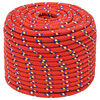 vidaXL Corde de bateau Rouge 12 mm 100 m Polypropyl&egrave;ne