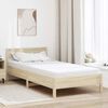 vidaXL Matelas Blanc 90 x 200 cm Tissu jacquard
