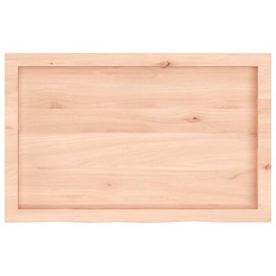 vidaXL Étagère murale 80x50x(2-4)cm bois de chêne massif non traité