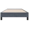 vidaXL Cadre de lit sans matelas gris fonc&eacute; 80x220 cm velours