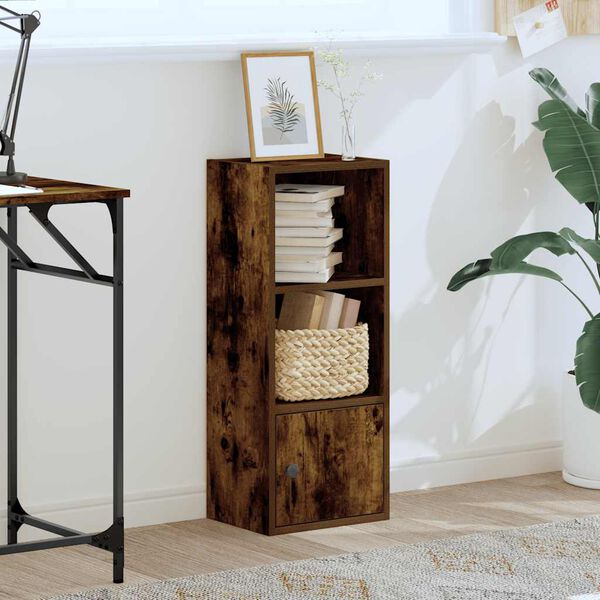 vidaXL Biblioth&egrave;que ch&ecirc;ne fum&eacute; 31x24x77 cm bois d'ing&eacute;nierie